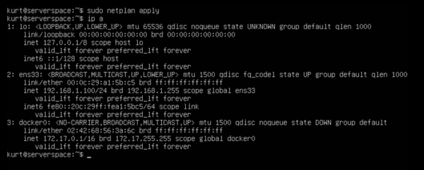 Verifique sua configuração de ip novamente