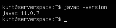 Now check JDK version with command