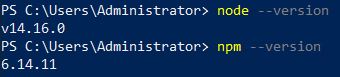 Node.js and npm versions