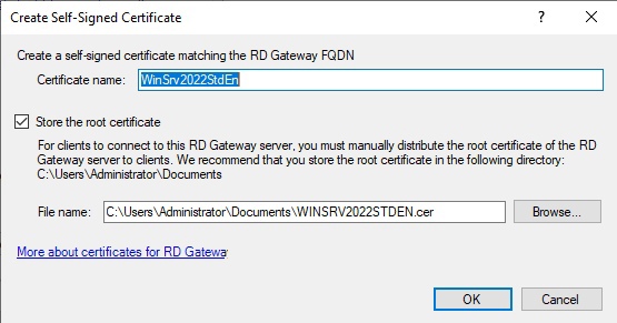 Creating a SSL