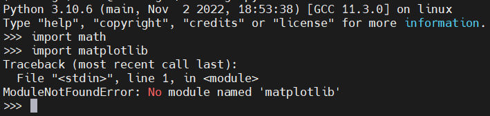 Error when importing matplotlib