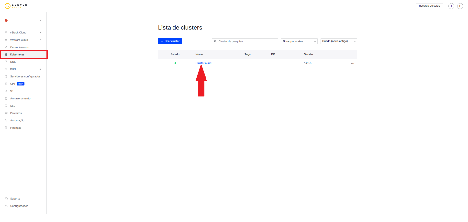 List of Kubernetes clusters brasil