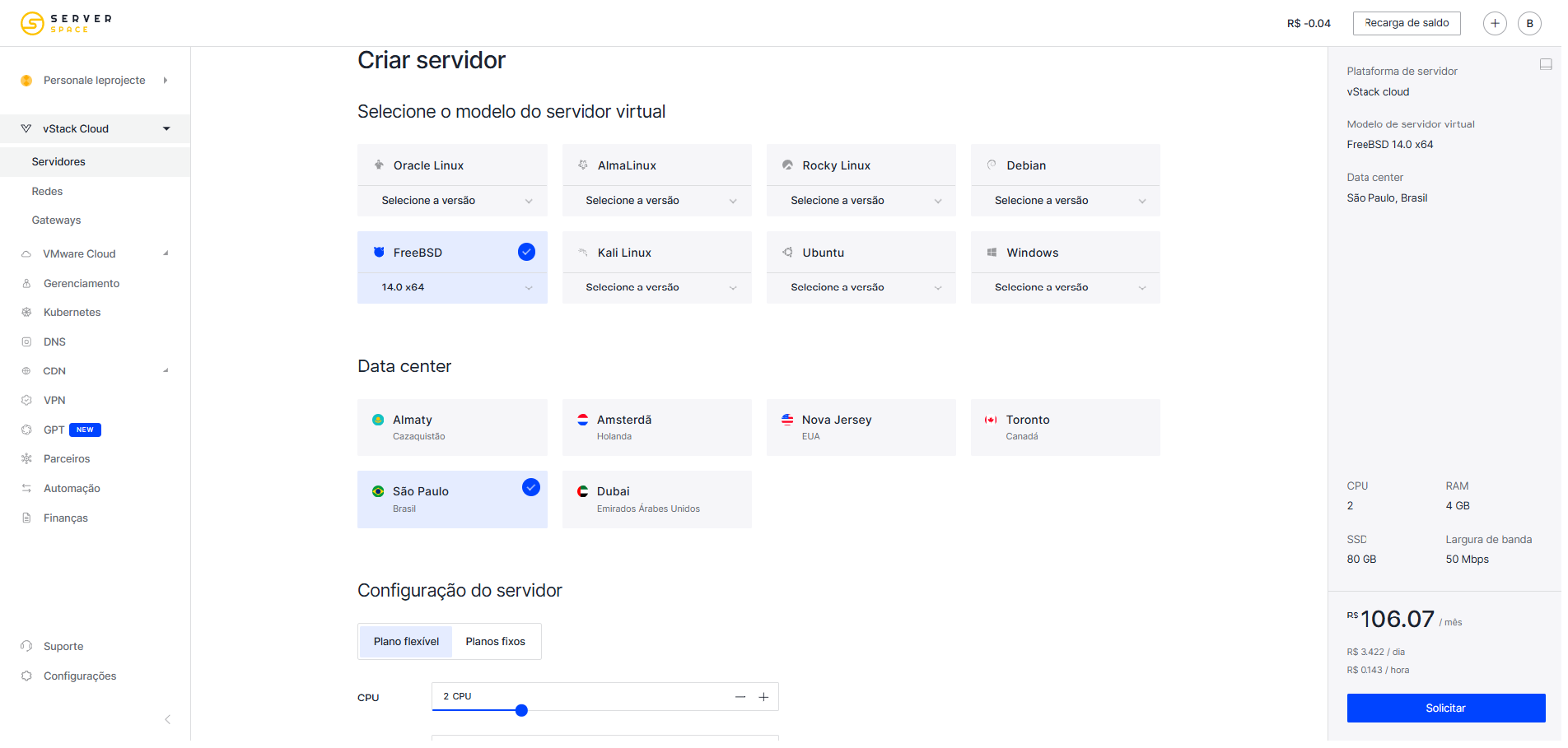 Server configuration Vstack pt 1