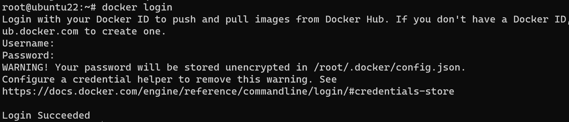 login-docker